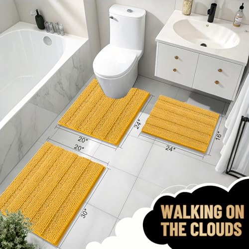 Thick Bathroom Rugs 30x20