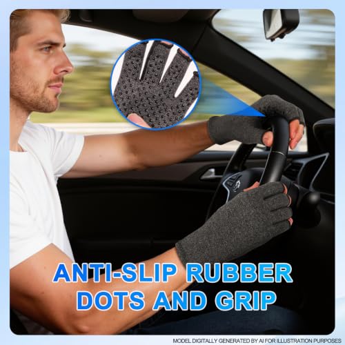 2 Pair Arthritis Compression Gloves for Hand Arthritis (2 Count)