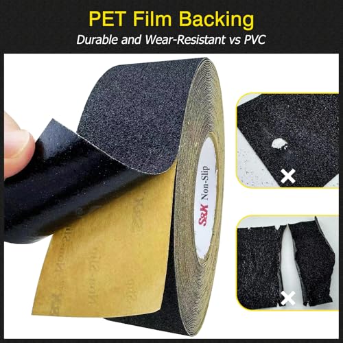 Anti Slip Tape 6in x 60ft Grip Tape for Stairs (60 Foot)