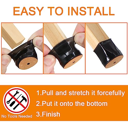 32 Pcs Chair Leg Floor Protectors for Hardwood Floors Round (32 Count) - Bel Marant
