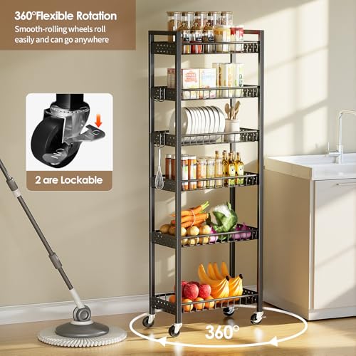 6 Tier Slim Storage Cart