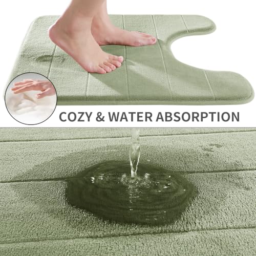 Memory Foam Toilet Bath Mat U (100 Sq Ft)