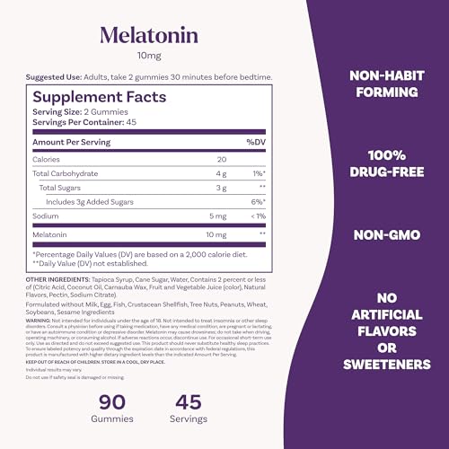 Melatonin 10 mg Gummies (90 Count)