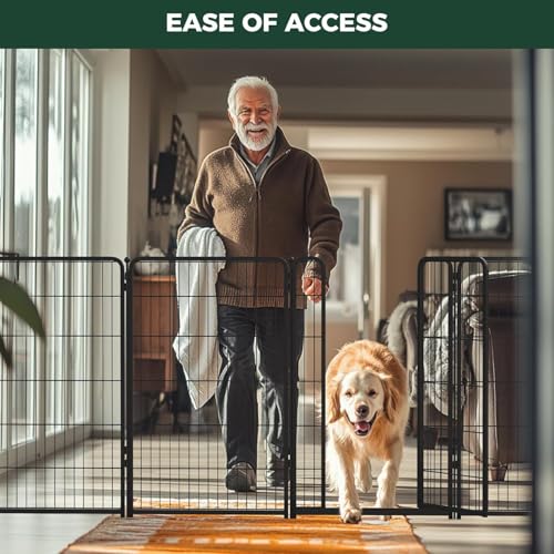 Dog Gate Extra Wide Adjustable for Openings Up to 55"