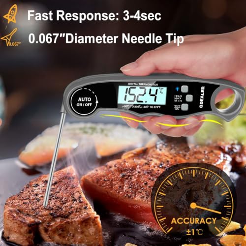 Meat Thermometer Digital Instant Read Food Thermometer Waterproof Ultra