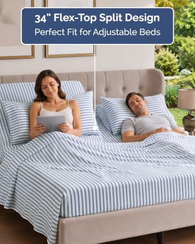 Flex Top Split Head King 6 Piece Sheet Set