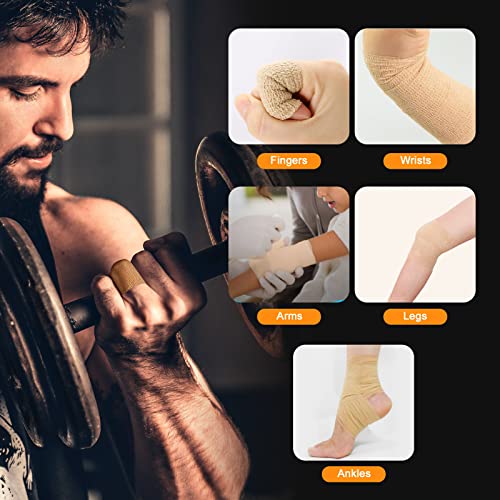 Self Adherent Cohesive Bandages Wrap 12Packs 2" x 5 Yards (12 Count)