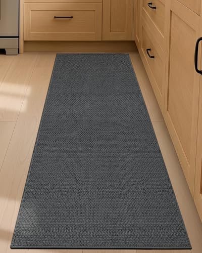 Thin Kitchen Rug 17x59 Non Slip Rubber Backing