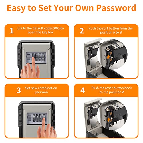 UPGRADE Extra Large Capacity Key Lock Box (2 Count)