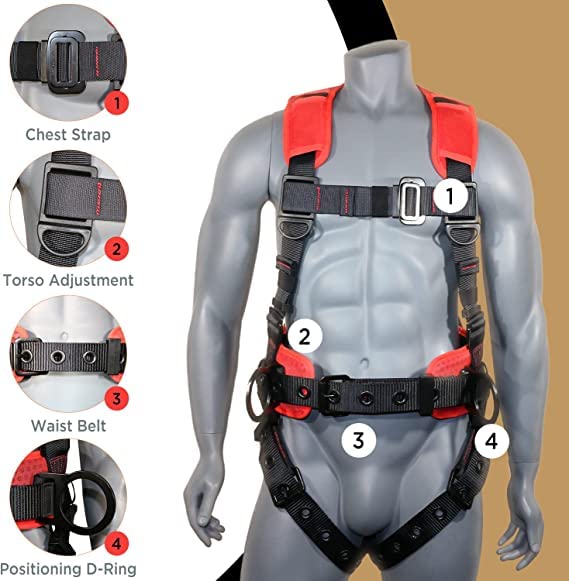 Demon Fall Protection Comfortable Safety Harness