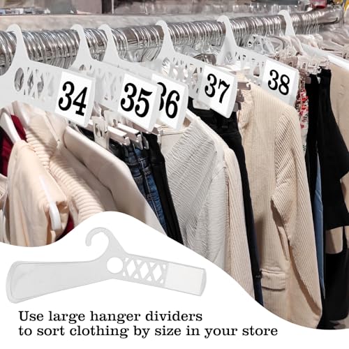 1 Pcs Large Garment Rack Divider and White Blank Cards