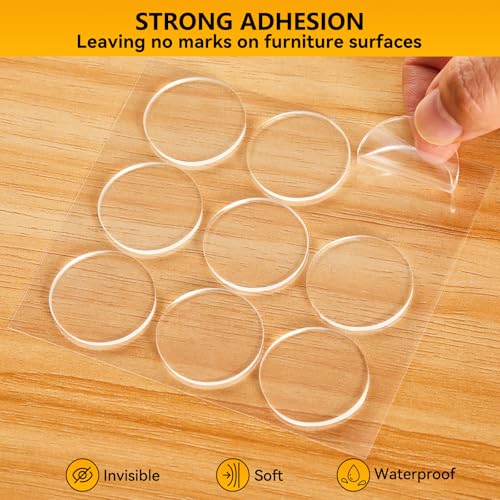 12pcs Clear Wall Bumpers (12 Count)