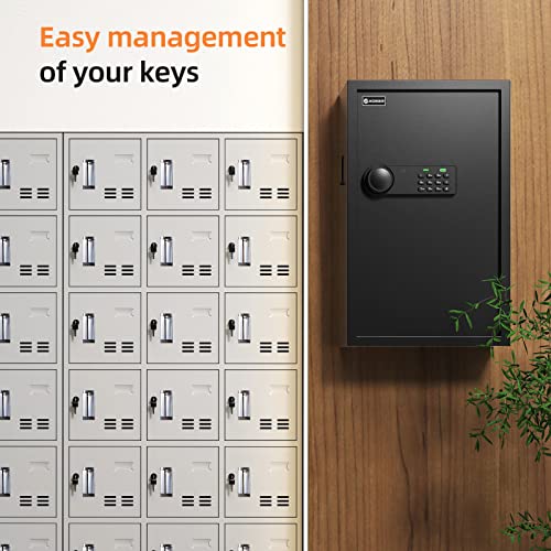 122 Keys Key Lock Box Wall Mount with Advanced Anti