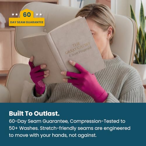 Fingerless Compression Gloves for Men & Women for Everyday Comfort & Hand Support