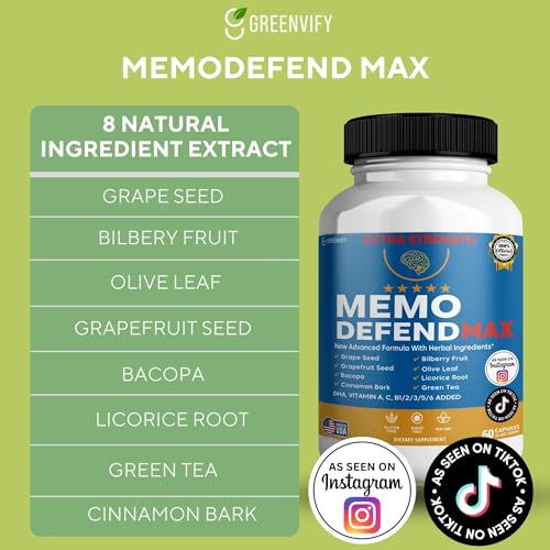 Memo Defend Max Memory Support Supplement (60 Count)