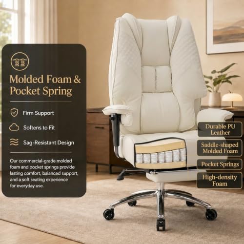 DJ.Wang Big and Tall Office Chair 400lbs