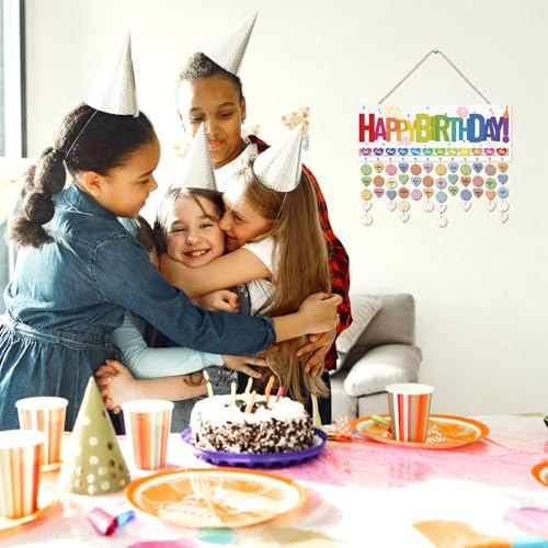 KAlRNE Happy Birthday Wooden Hanging Sign