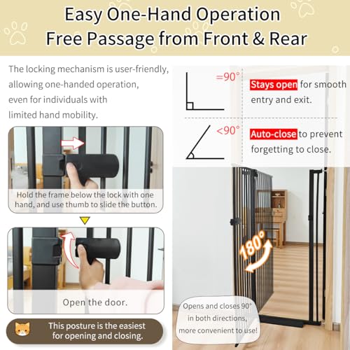 Extra Tall Cat Gate 55.12" High 26.18" (17 Count)