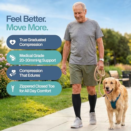 Zipper Compression Socks for Men & Women
