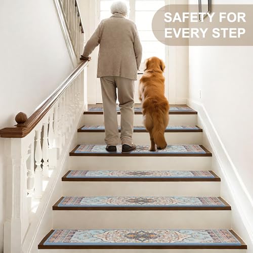Non Slip Stair Treads for Wooden Steps Indoor (25 Sq Ft)