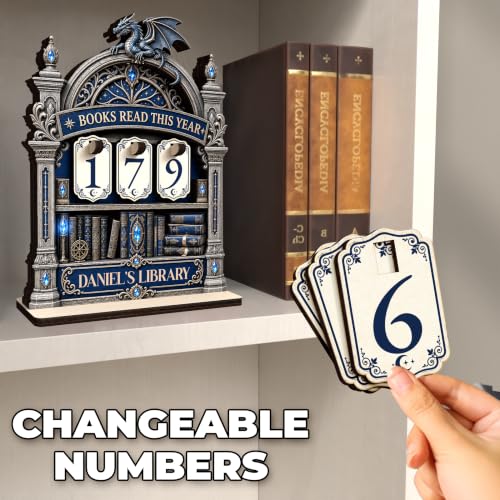 Personalized Books Read This Year Counter Sign Book Lovers Gifts