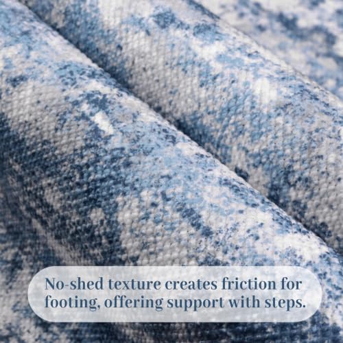 Long Hallway Runner Rug 2.6x16ft Textured Non Slip for Dogs (41.6 Sq Ft)
