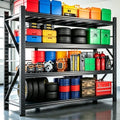 2 Sets Garage Shelving 70.87" Wide Heavy Duty Storage Shelves Units