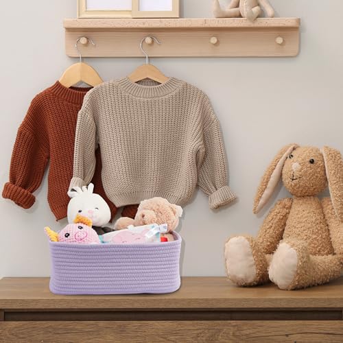 Small Woven Storage Baskets for Shelves (3 Count)