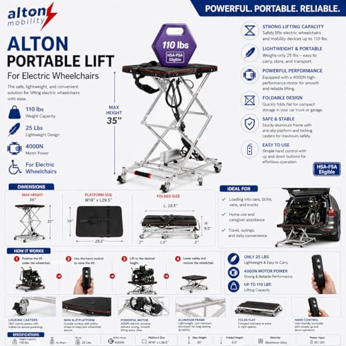 Alton Portable Lift for Electric Wheelchairs
