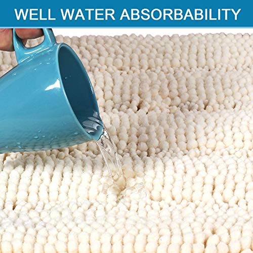 Bathroom Rugs Bath Rug Set 2 Piece Bathroom Contour Rug Toilet Mat Sets Non Slip Contour Bath Rug Ultra Thick Water Absorbent Striped Bath Mats Washable