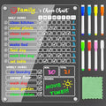 Acrylic Magnetic Chore Chart for Kids