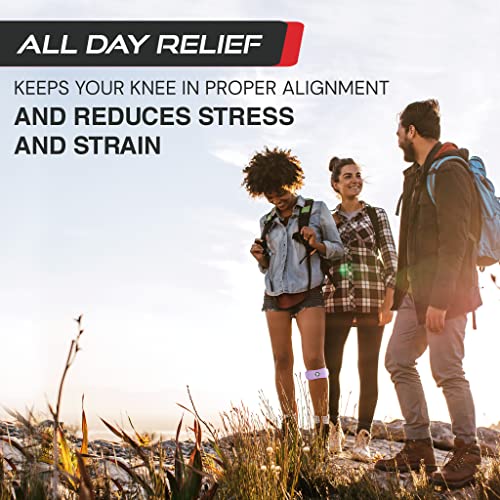 Sleeve Stars Swedish Brand Patellar Tendon Support Strap for Women & Men Effective Osgood Schlatter Knee Brace Youth & Kids Knee Brace with 3 Adjustable Length fits 12" (2 Count)