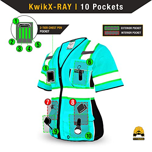 DUCHESS Hi Vis Safety Vest for Women Class 3