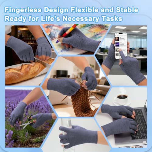 2 Pair Arthritis Compression Gloves for Hand Arthritis (2 Count)