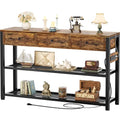 Entryway Table with Outlets
