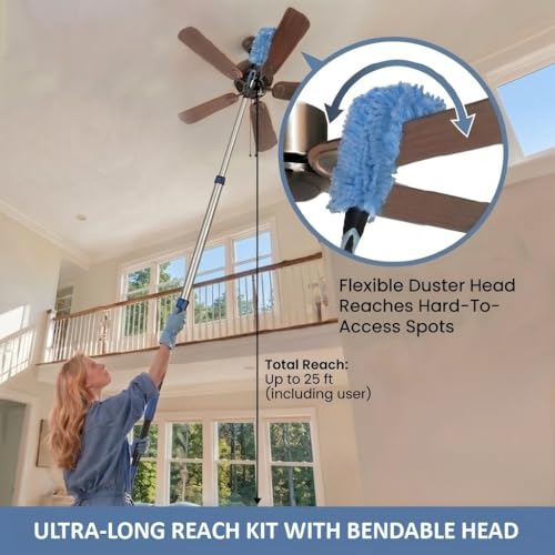 25ft High Ceiling Duster Kits with 5