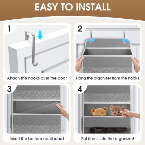 1 Pack Over The Door Organizer Hanging Storage Room Organizer