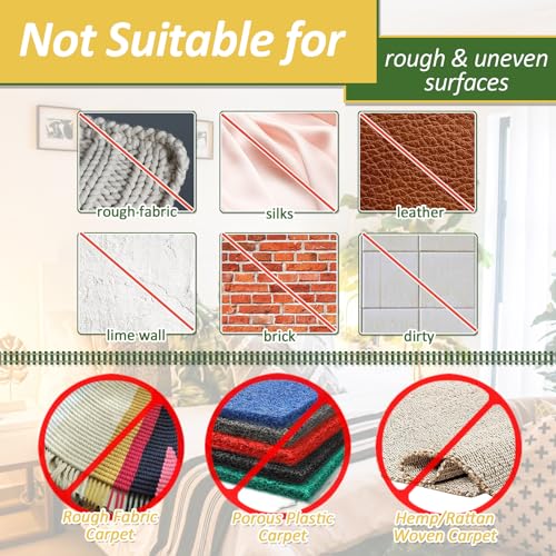 11cm(4.3") X 6M(19.7FT) Non Slip Couch Cushion Grips Holders Mattress Pads Strips Keep Mattress Bed Sheet Sofa Couch Cushion from Sliding Self Adhesive Hook and Loop Tape for Mattress Furniture (2 Count)