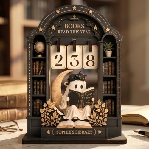 Personalized Gothic Books Read This Year Tracker Sign