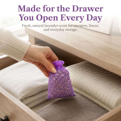 10 Lavender Sachets for Drawers and Closets (10 Count)
