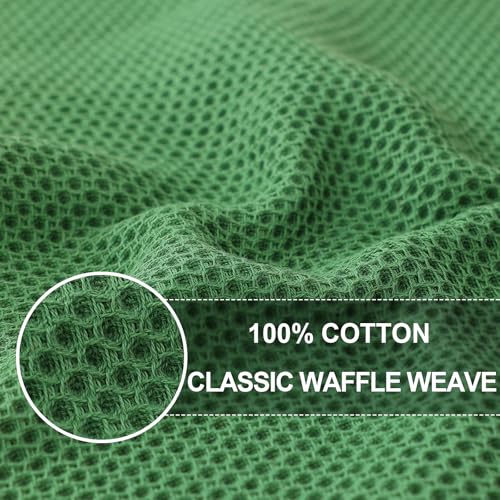 100% Cotton Oversized Waffle Weave Kitchen Towels 4 (4 Count)