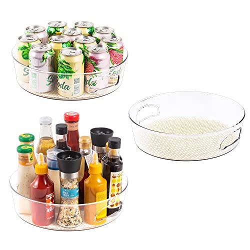 3 Pack Lazy Susan Organizer for Pantry Storage with Non (3 Count)