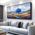 Framed Wall Art Rustic Modern Nature Wall Art Canvas Art Wall Decor Spring Scene Wall Art Decor Artwork Mountain Large Wall Art Prints for Room Living Room Bedroom Office Decor 24X48 inch