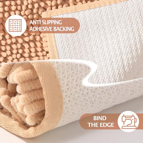 Chenille Bathroom Rugs Set 2 Piece