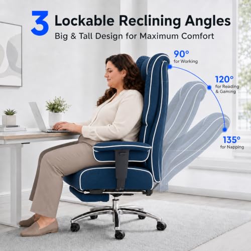 DJ.Wang Big and Tall Office Chair 400lbs