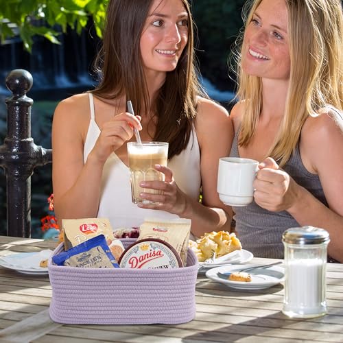 Small Woven Storage Baskets for Shelves (3 Count)