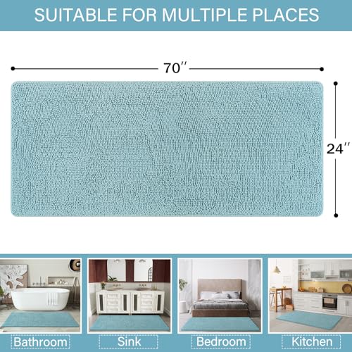 Luxury Bathroom Rug Shaggy Bath Mat 24 x 70 Inch (11.67 Sq Ft)