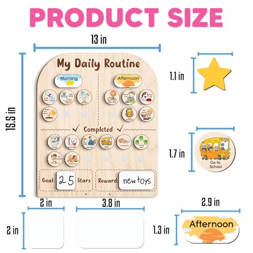 Wooden Daily Routine for Kids
