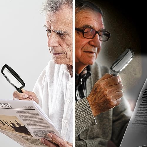 3X Folding Magnifying Glass with Light