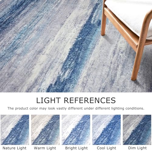 Modern Abstract Washable Long Rug Runner 2.6x18 Hallway Rug Runner Non (46.8 Sq Ft)